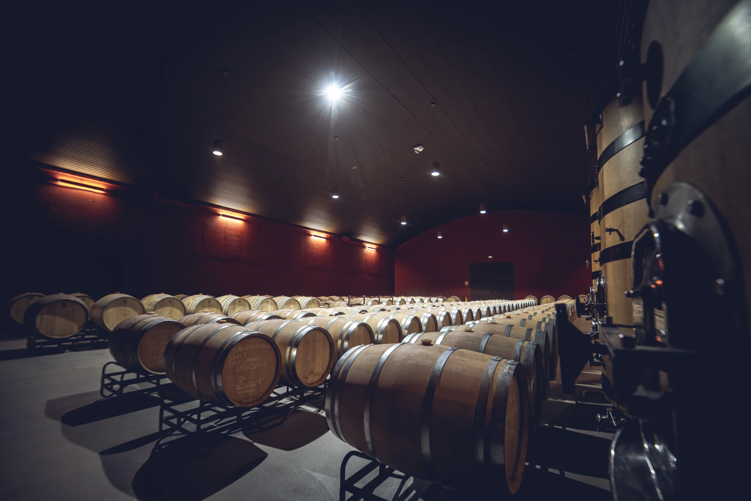 sala de barricas Bodega Tierras de Cebreros