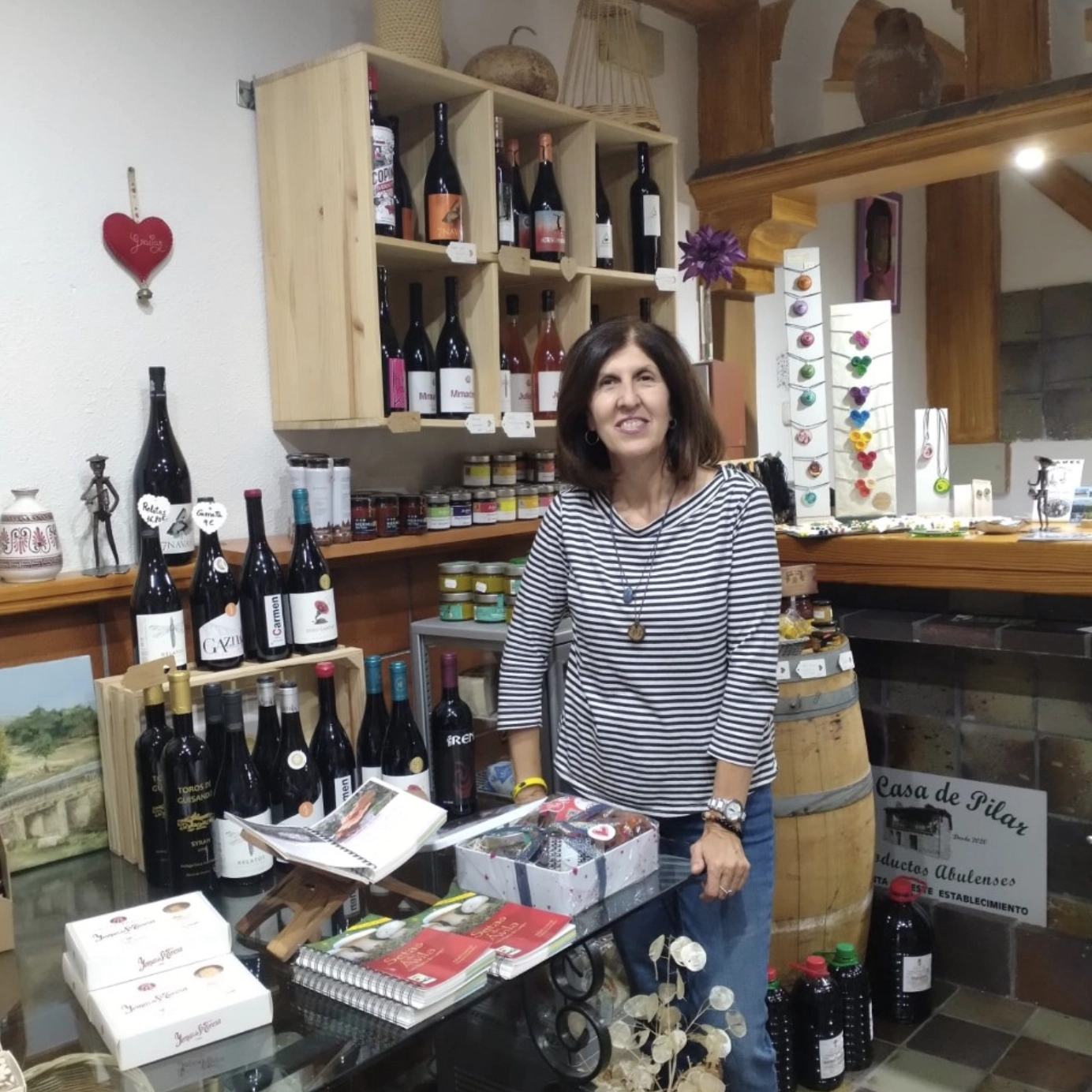 interior de la tienda la casa de pilar