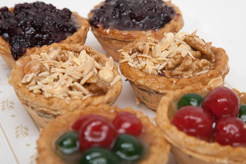 canastillas de mora con frutos secos