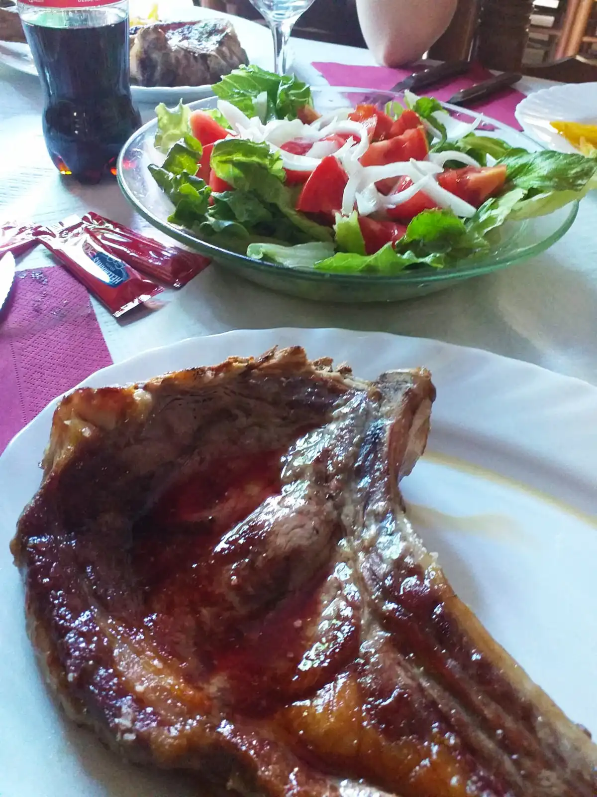 entrecot-y-ensalada-restaurante-el-manantial-de-gredos