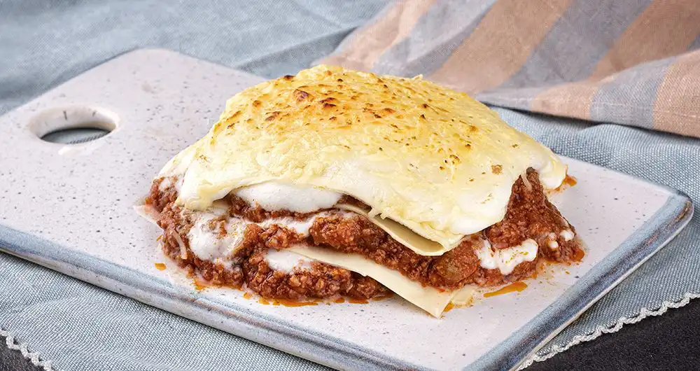 lasaña de carne de ternera
