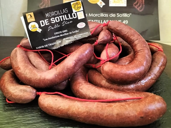 Morcillas de sotillo sello de garantia tierra de sabor