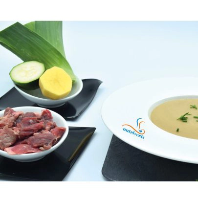crema de calabacin con ternra y patata