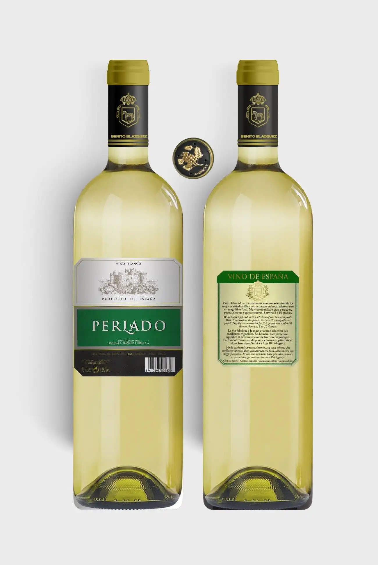 vino blanco perlado de Bodega Blazquez e Hijos