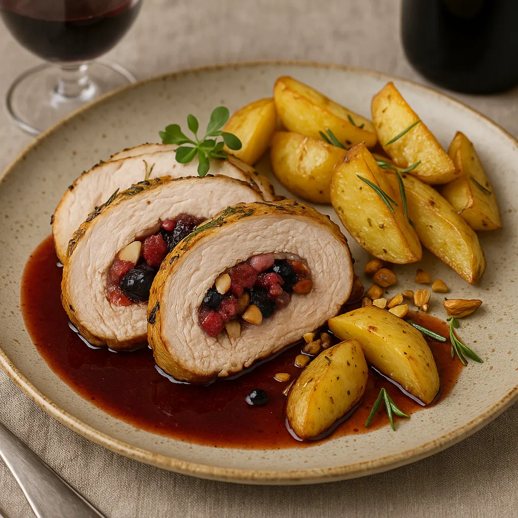 Receta de pechugas de pavo rellenas para esta navidad